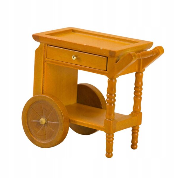 1/12 Miniatur-Holzwagen für Puppenhaus – handgefertigte Möbel