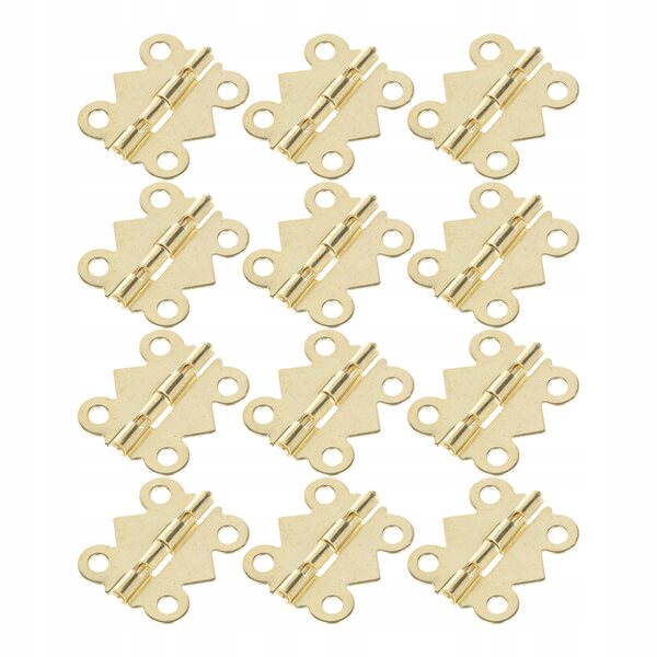 100 Mini-Goldscharniere für Möbel und realistische Puppenhäuser