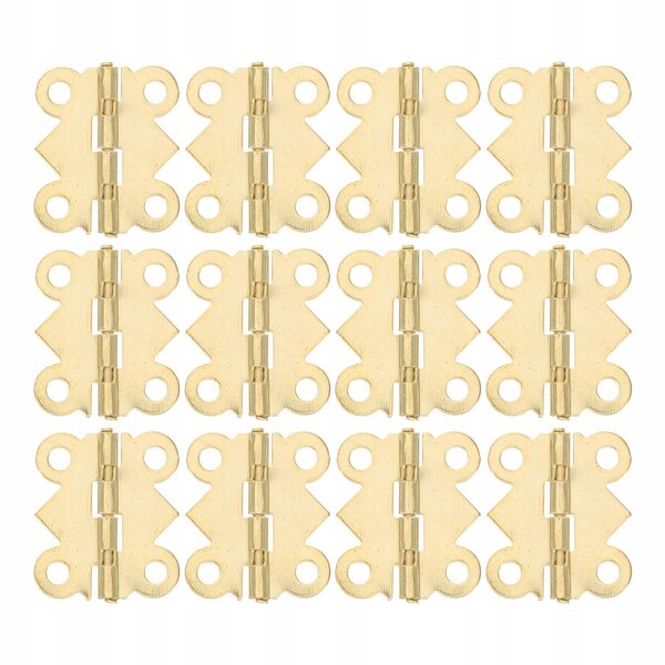 100 Mini-Goldscharniere für Möbel und realistische Puppenhäuser