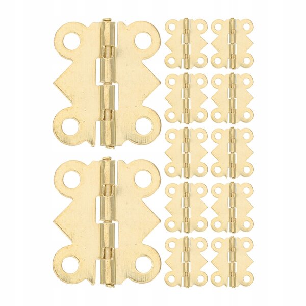 100 Mini-Goldscharniere für Möbel und realistische Puppenhäuser