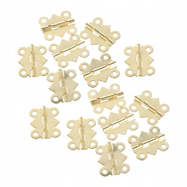 100 Mini-Goldscharniere für Möbel und realistische Puppenhäuser