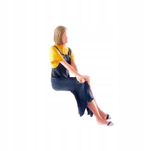 Miniatura Figurina Lettore in Resina Scala 1:64 per Diorama e Modellismo