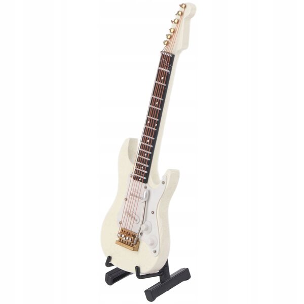 Mini-Gitarrenmodell aus Holz mit raffinierten Details zur Dekoration und als Geschenk