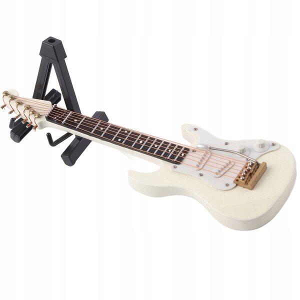 Mini-Gitarrenmodell aus Holz mit raffinierten Details zur Dekoration und als Geschenk