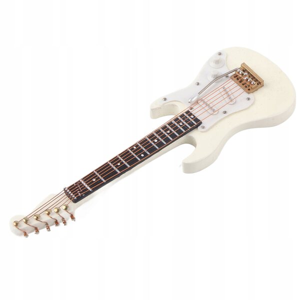 Mini-Gitarrenmodell aus Holz mit raffinierten Details zur Dekoration und als Geschenk