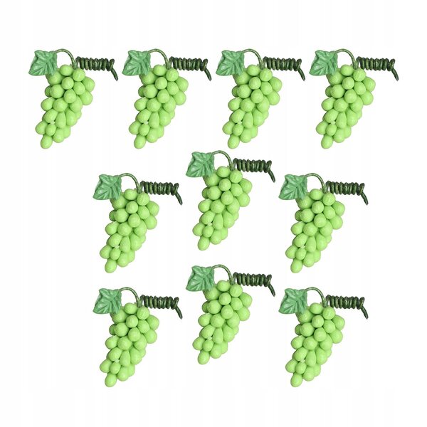 Miniature grappoli d'uva in resina per case delle bambole 1/12 - set da 10