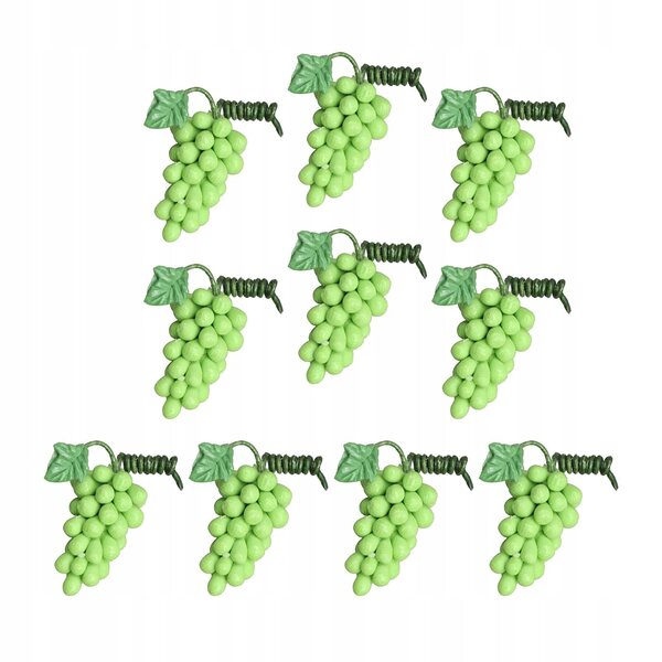 Miniature grappoli d'uva in resina per case delle bambole 1/12 - set da 10