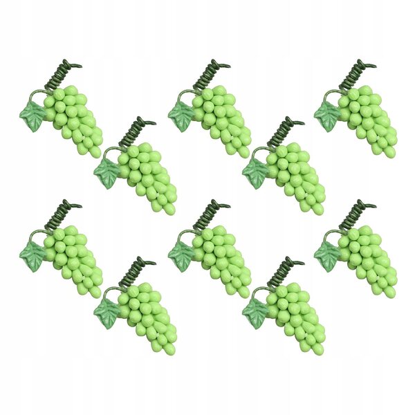 Miniature grappoli d'uva in resina per case delle bambole 1/12 - set da 10