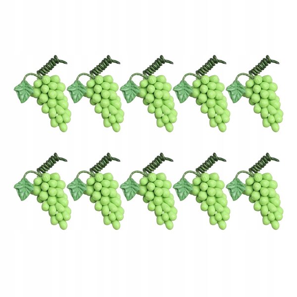 Miniature grappoli d'uva in resina per case delle bambole 1/12 - set da 10