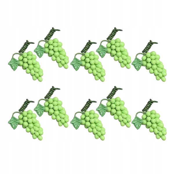 Miniature grappoli d'uva in resina per case delle bambole 1/12 - set da 10