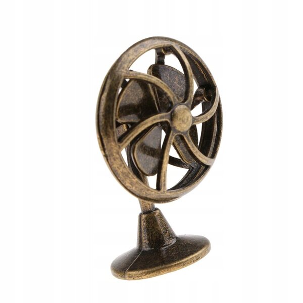 1/12 Mini-Retro-Stil-Elektroventilator aus Metall für Puppenhaus