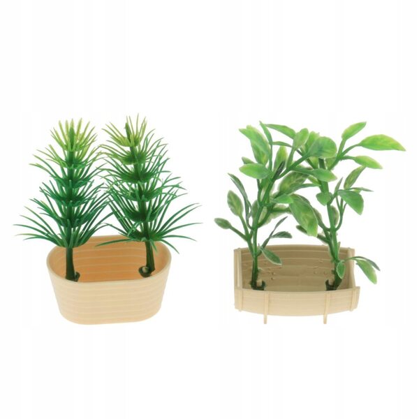 Miniatura casa delle bambole 1:12 Set Verdure e Piante in Plastica e Legno