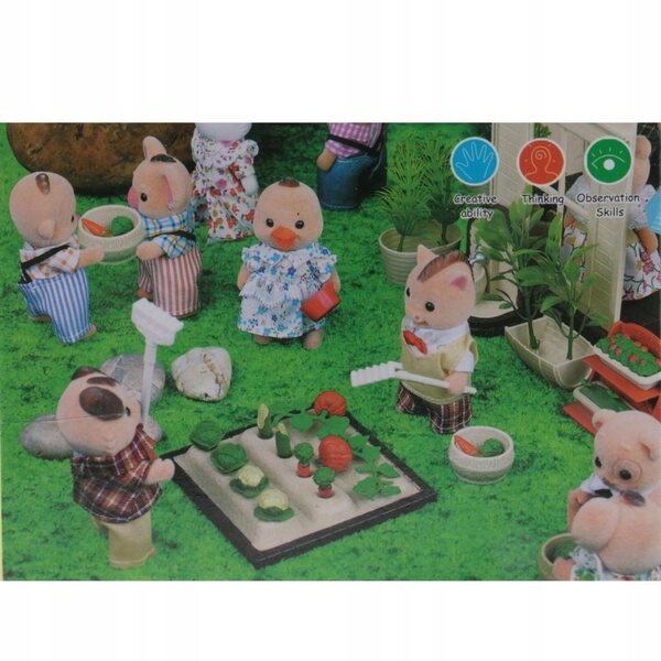 Miniatura casa delle bambole 1:12 Set Verdure e Piante in Plastica e Legno