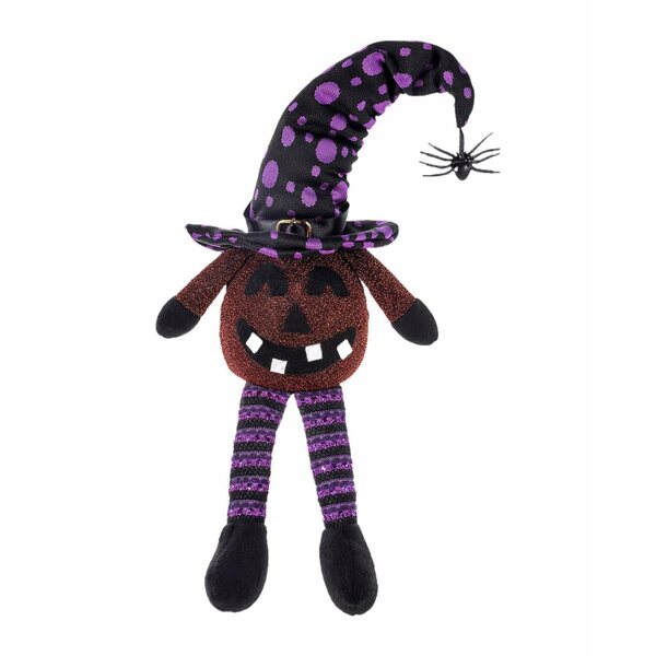 Lila Elfenzwergfigur mit LED-Licht, originelle Halloween-Dekoration, 39 cm
