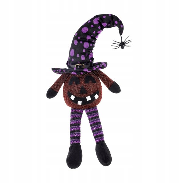 Lila Elfenzwergfigur mit LED-Licht, originelle Halloween-Dekoration, 39 cm