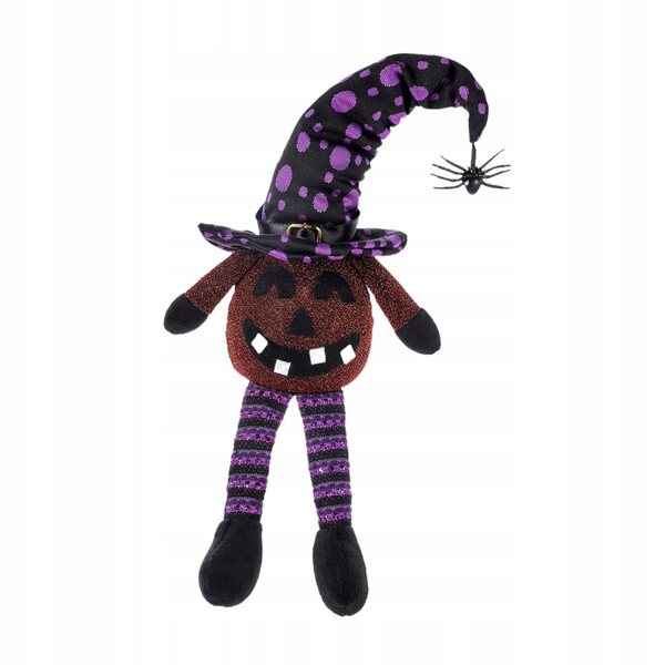 Lila Elfenzwergfigur mit LED-Licht, originelle Halloween-Dekoration, 39 cm