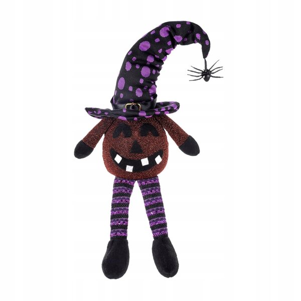 Lila Elfenzwergfigur mit LED-Licht, originelle Halloween-Dekoration, 39 cm