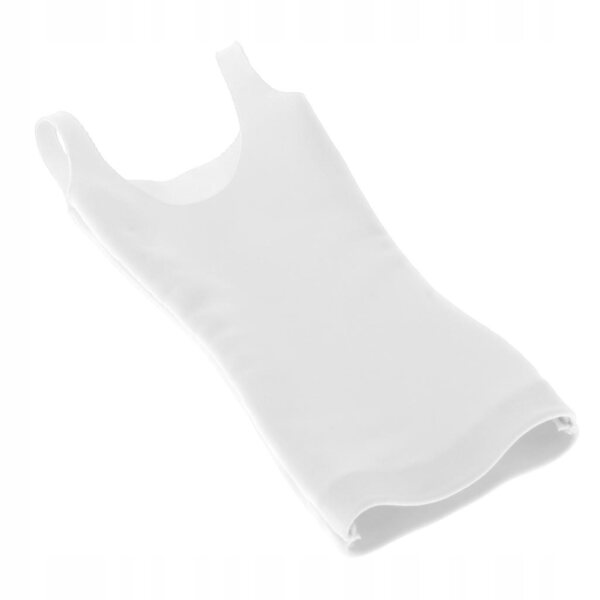 1/6 Modisches, lässiges weißes Minikleid für 12-Zoll-Puppen, ärmellos