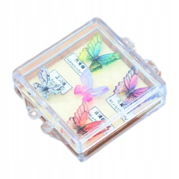 Domek dla lalek Motyl Mini Figurka DIY Rzemiosło Lśniąca Kolorowa Wróżka 5szt