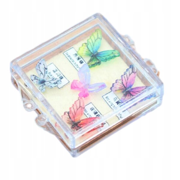 Domek dla lalek Motyl Mini Figurka DIY Rzemiosło Lśniąca Kolorowa Wróżka 5szt
