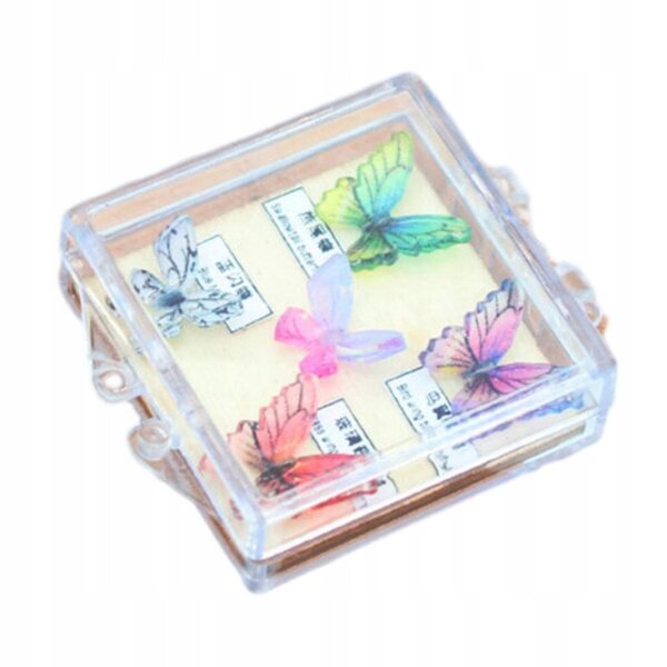 Domek dla lalek Motyl Mini Figurka DIY Rzemiosło Lśniąca Kolorowa Wróżka 5szt