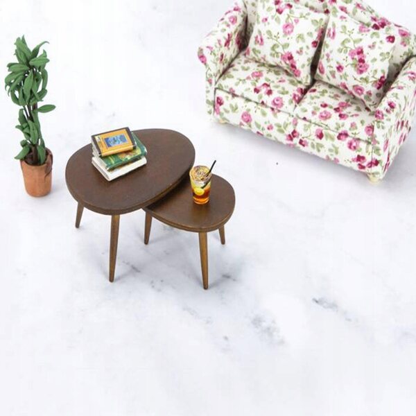Mini Stolik in Legno per Casa delle Bambole Scala 1:12 - Decorazione Miniatura