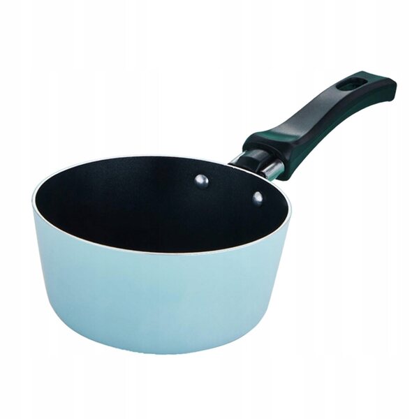 Mini padella per bambini con manico ergonomico in alluminio blu 12 cm
