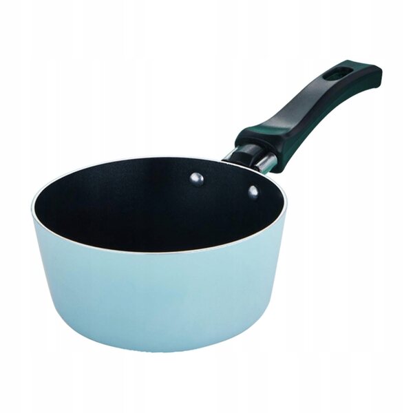 Mini padella per bambini con manico ergonomico in alluminio blu 12 cm