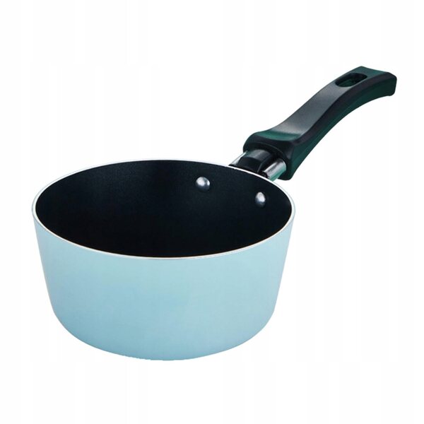 Mini padella per bambini con manico ergonomico in alluminio blu 12 cm