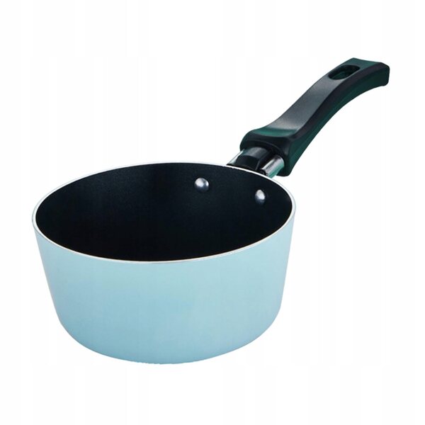 Mini padella per bambini con manico ergonomico in alluminio blu 12 cm