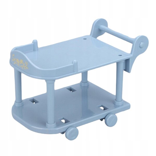 1:12 Puppenhaus Miniatur Küchenwagen realistisch blau