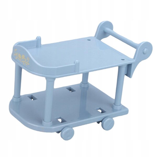 1:12 Puppenhaus Miniatur Küchenwagen realistisch blau