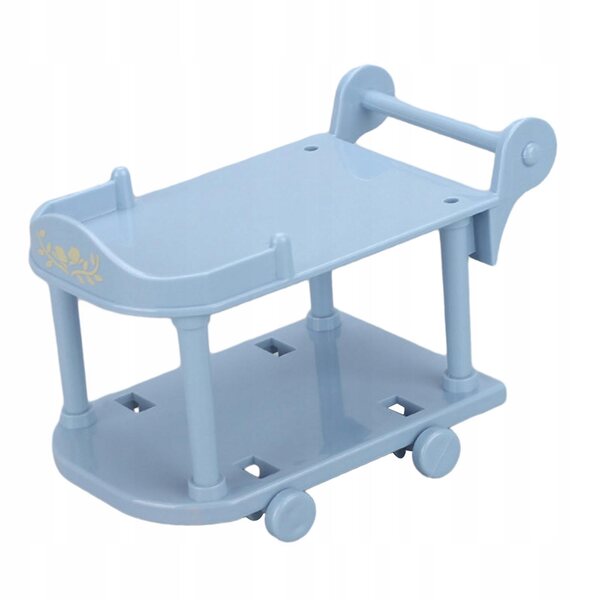 1:12 Puppenhaus Miniatur Küchenwagen realistisch blau