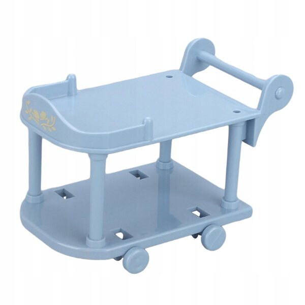 1:12 Puppenhaus Miniatur Küchenwagen realistisch blau