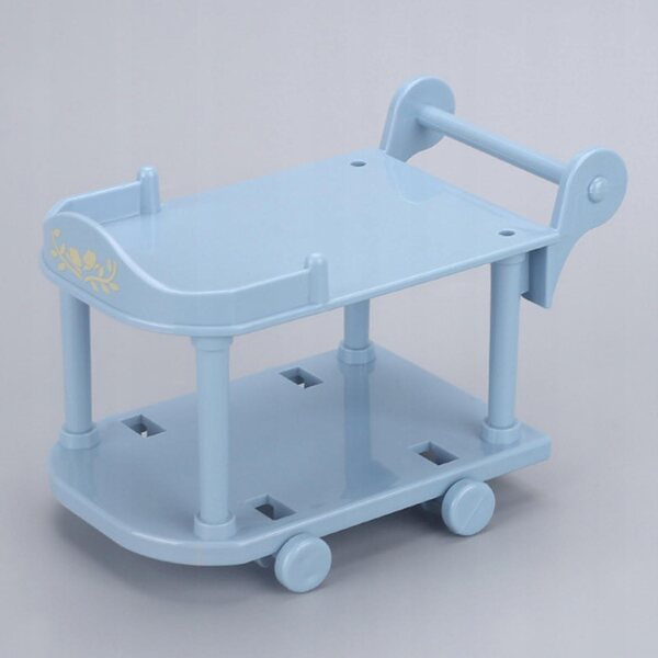 1:12 Puppenhaus Miniatur Küchenwagen realistisch blau