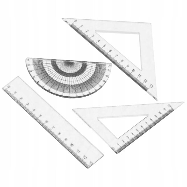 Set 4 Miniature Righelli in Plastica per Casa delle Bambole, Decorazione Realistica