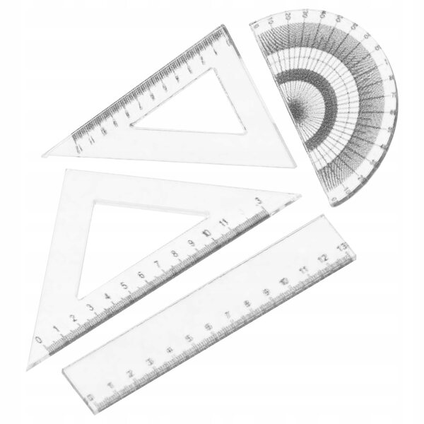 Set 4 Miniature Righelli in Plastica per Casa delle Bambole, Decorazione Realistica