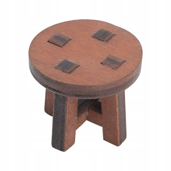 Mini Sedia in Legno di Tiglio per Casa delle Bambole, Decorazione Realistica