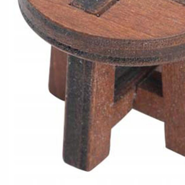 Mini Sedia in Legno di Tiglio per Casa delle Bambole, Decorazione Realistica