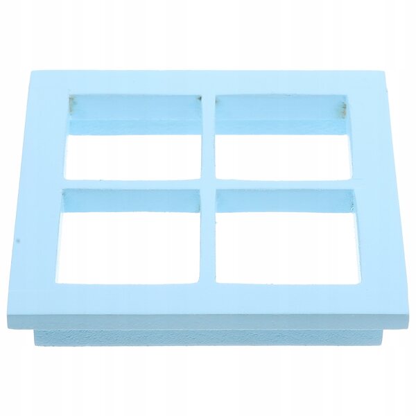 Mini finestra in legno color cielo per casa delle bambole modello realistica