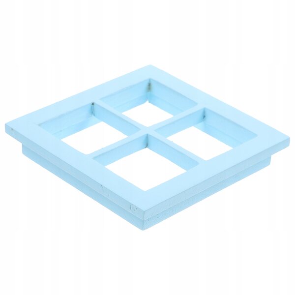 Mini finestra in legno color cielo per casa delle bambole modello realistica