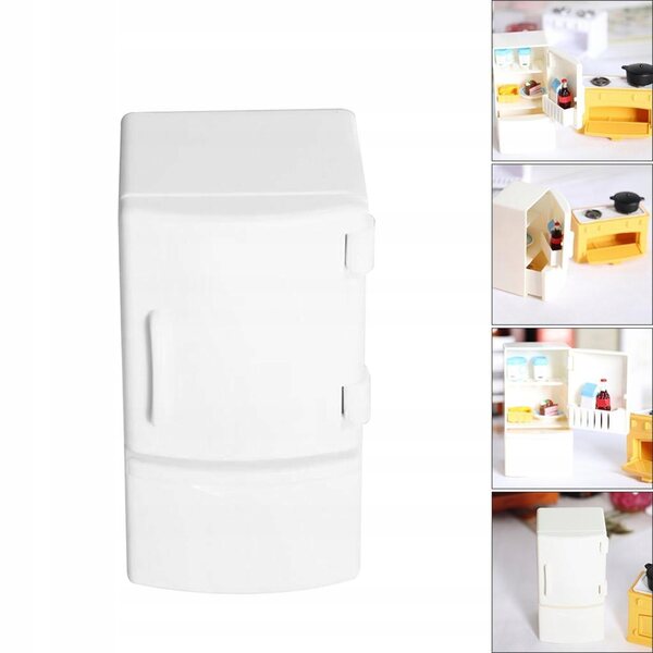 Frigo da cucina in miniatura 1:12 per la casa delle bambole - design moderno