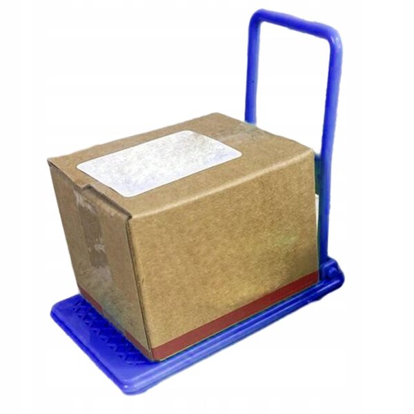 1:12 Blauer Mini-Puppenhauswagen aus Holz, dekoratives Accessoire