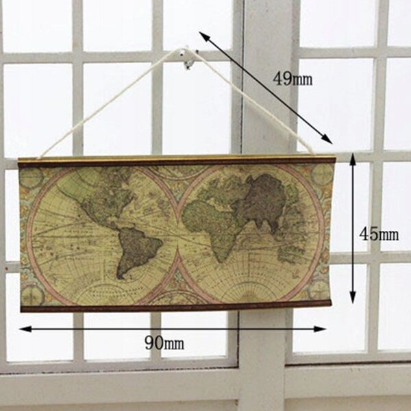 Miniatura 1:6 1:12 Grande Stanza per Casa delle Bambole in Legno e Carta
