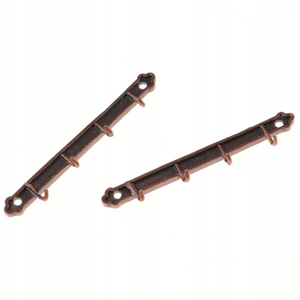 Mini-Wandaufhänger aus Metall für 1/12 Puppenhaus Kupfer