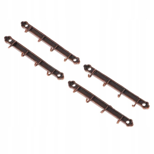 Mini-Wandaufhänger aus Metall für 1/12 Puppenhaus Kupfer