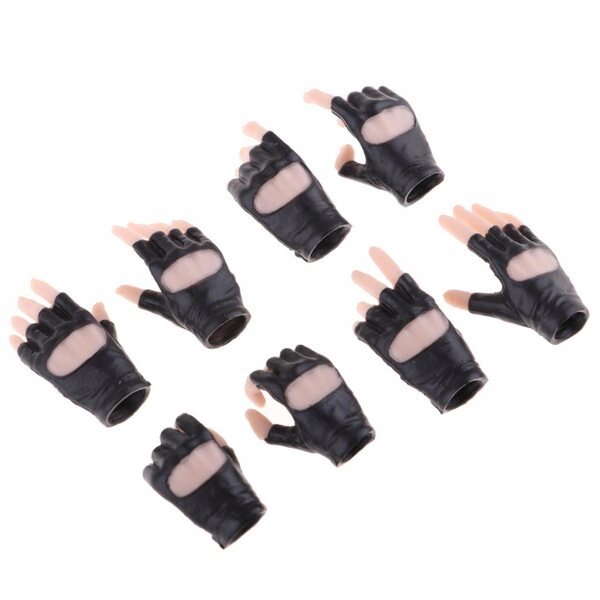 4 Paar weibliche Handschuhe im Maßstab 1:6 für 12-Zoll-Actionfiguren