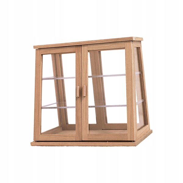 Miniatur-Gebäckvitrine aus Holz, Modell 1:6 1:12 für Puppenhäuser