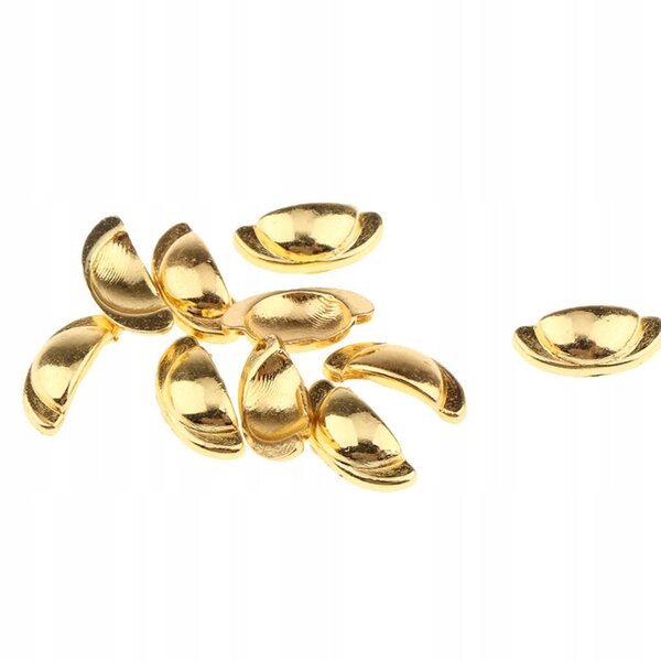 10 Stück goldene Tür- und Schubladengriffe im Maßstab 1:6 für Puppenhäuser