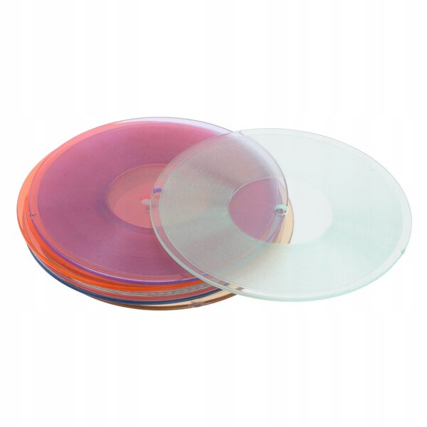 Set 6 Miniature Dischi Vinile Colorati per Casa delle Bambole in Plastica